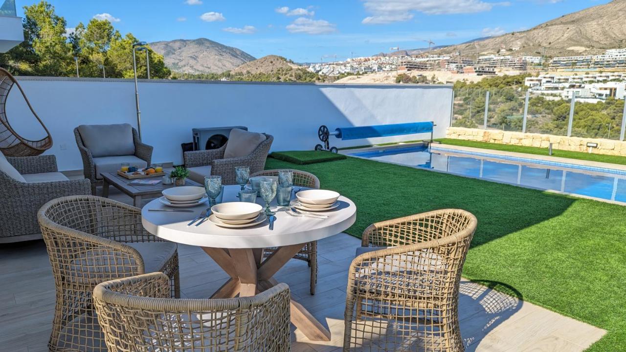 Panoramic Pool & Mountains House Apartamento Finestrat Exterior foto